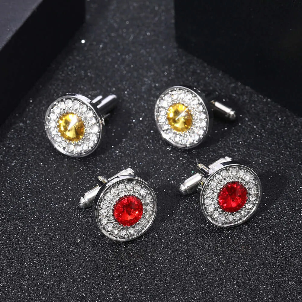 Popular Fashion Crystal Swank Cufflinks