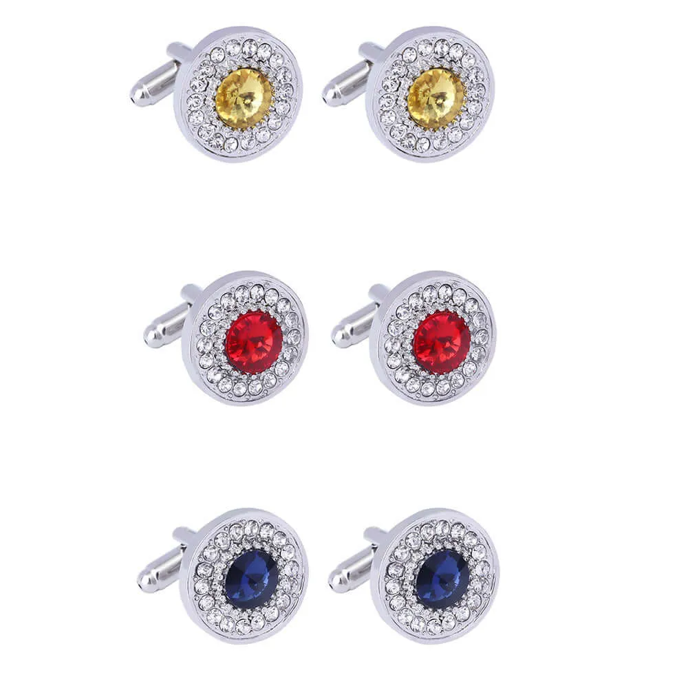 Popular Fashion Crystal Swank Cufflinks