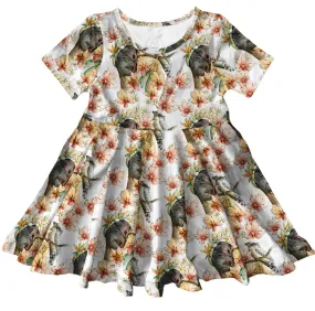 PREORDER Australiana Short Sleeve Twirl Dress (Ships w/c 16th Sept)