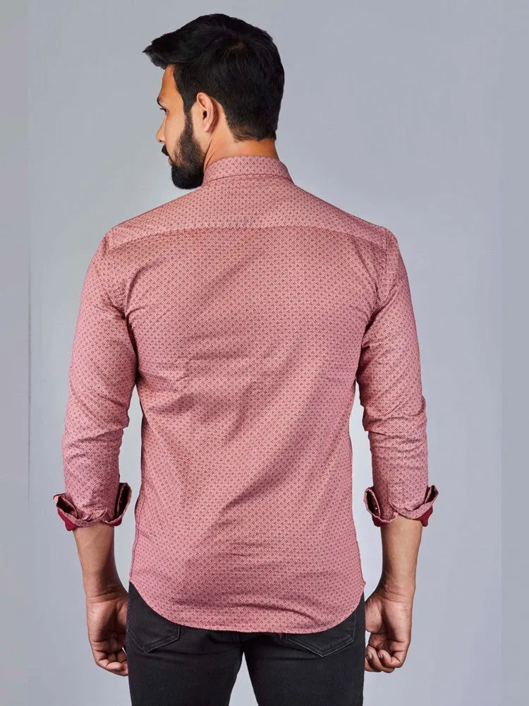 Printed Shirts for Men - Printed Block Placket Casual Shirt