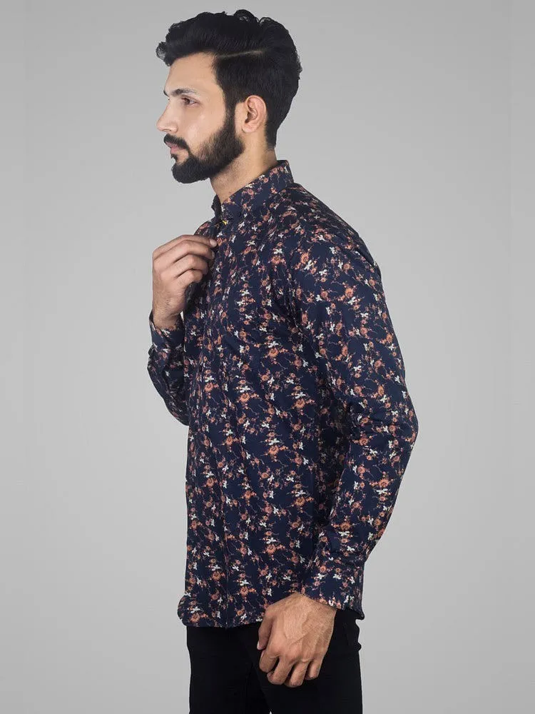 Printed Shirts for Men - Printed Satin Regular Men Shirt