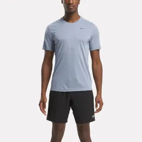 REEBOK MEN'S SS TECH BLUE TRAINING TEE