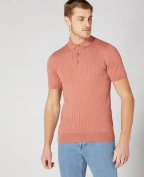 REMUS UOMO Knitted Polo Shirt/Orange - New SS21