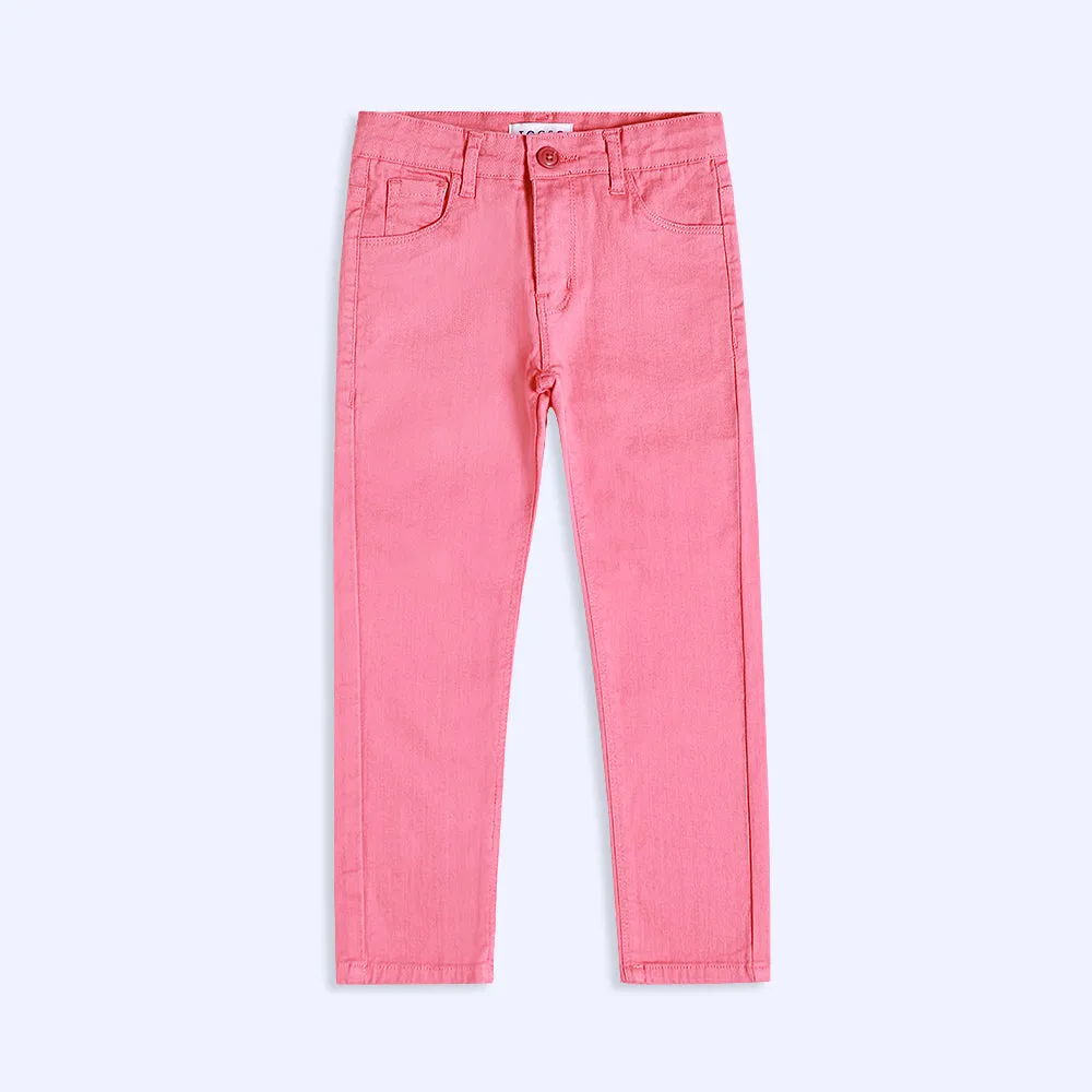 Rose Pink Twill Pants