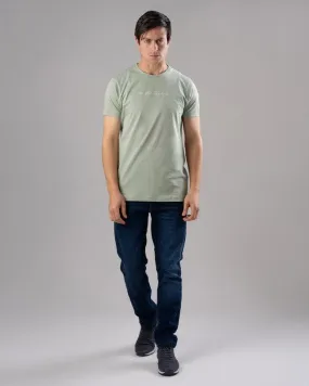 ROUND NECK PRINTED T-SHIRT - MINT