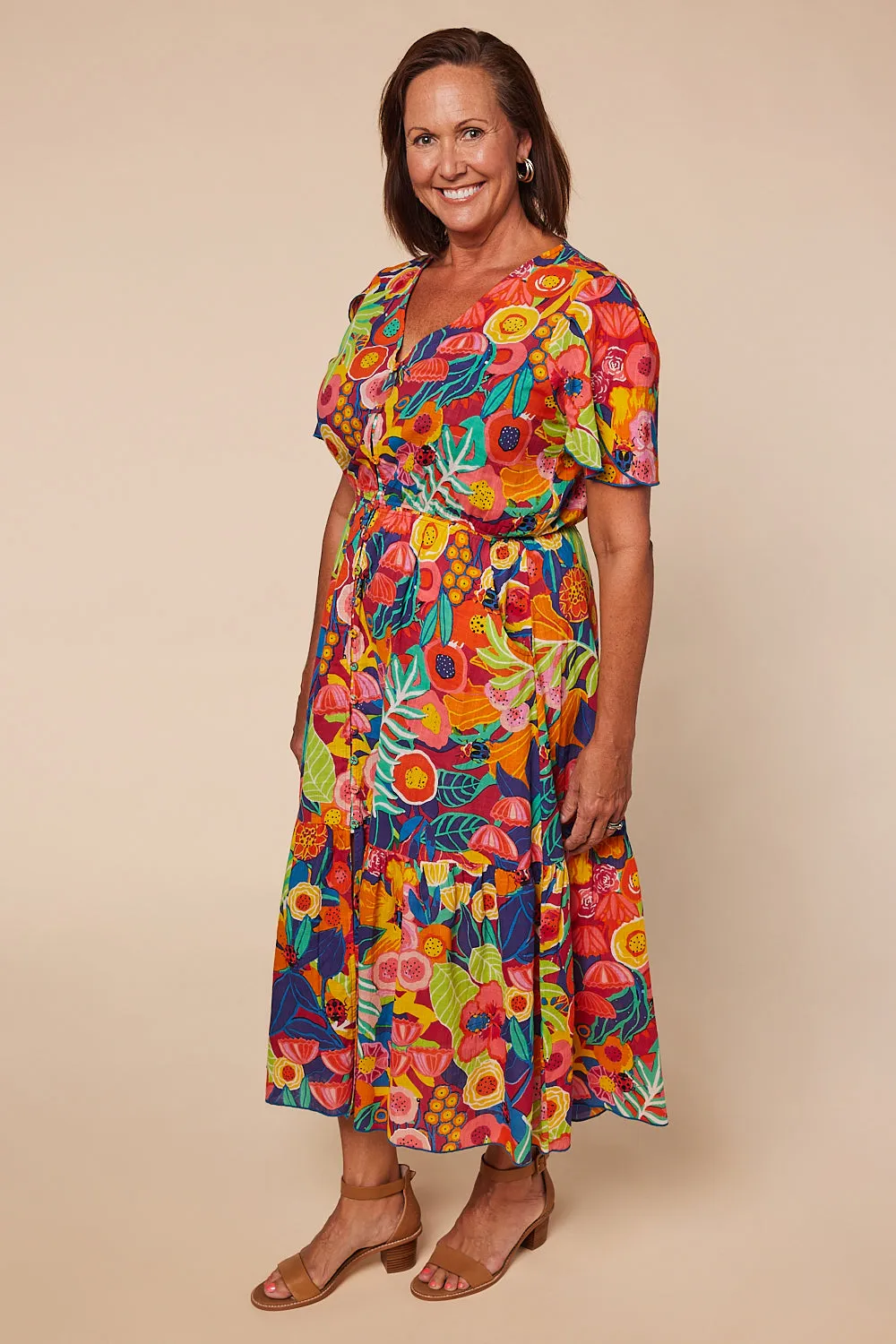 Savelle Maxi Dress in Amazonia