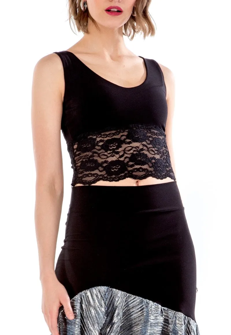 Tango Crop Top with Lace