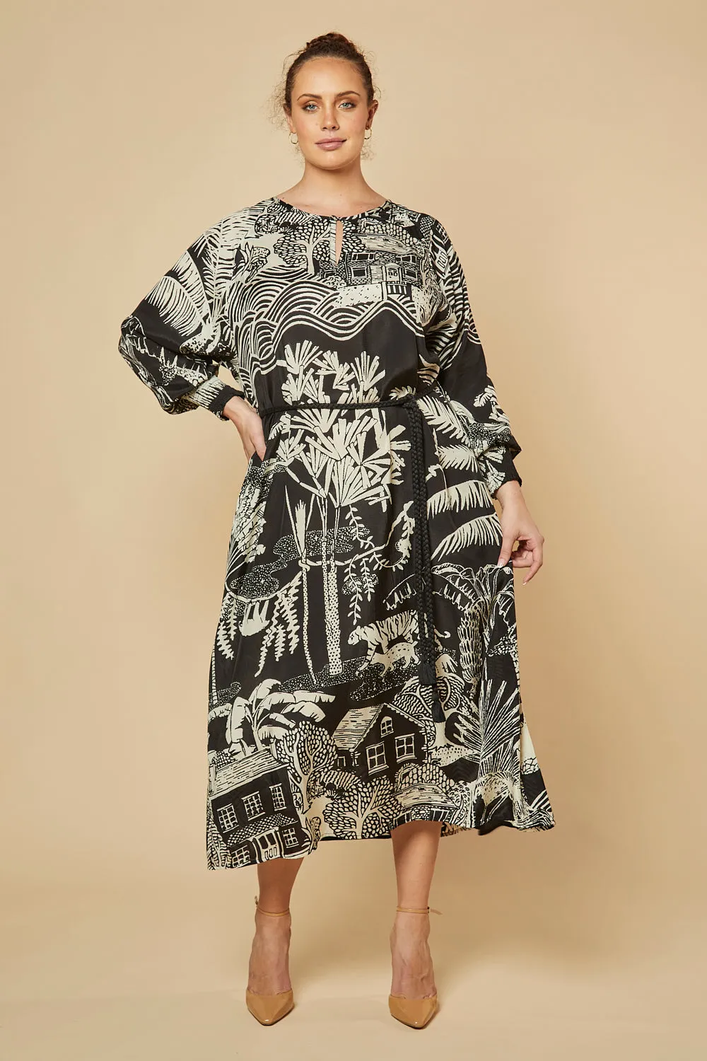 Tara Long Sleeve Dress in Sanctuary