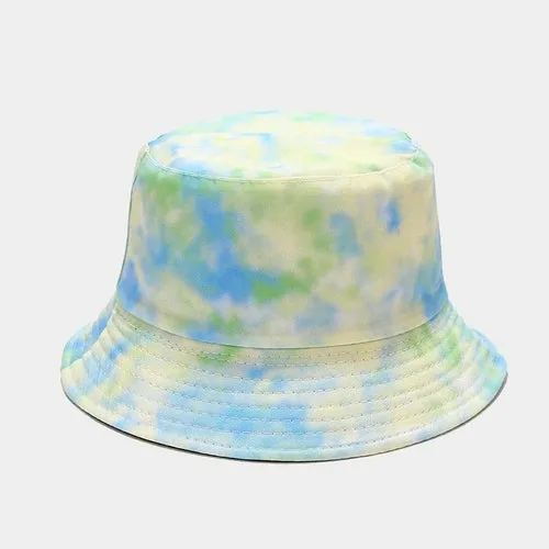 Tie-dye Women's Summer Bucket Hat Outdoor Beach Cap