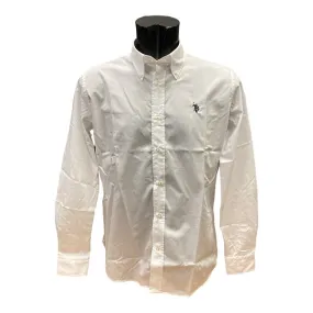 US Polo Assn. Dirk men's long sleeve shirt 62486 52112 100 white