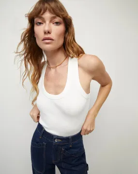 Veronica Beard - Birke Scoopneck Tank - White