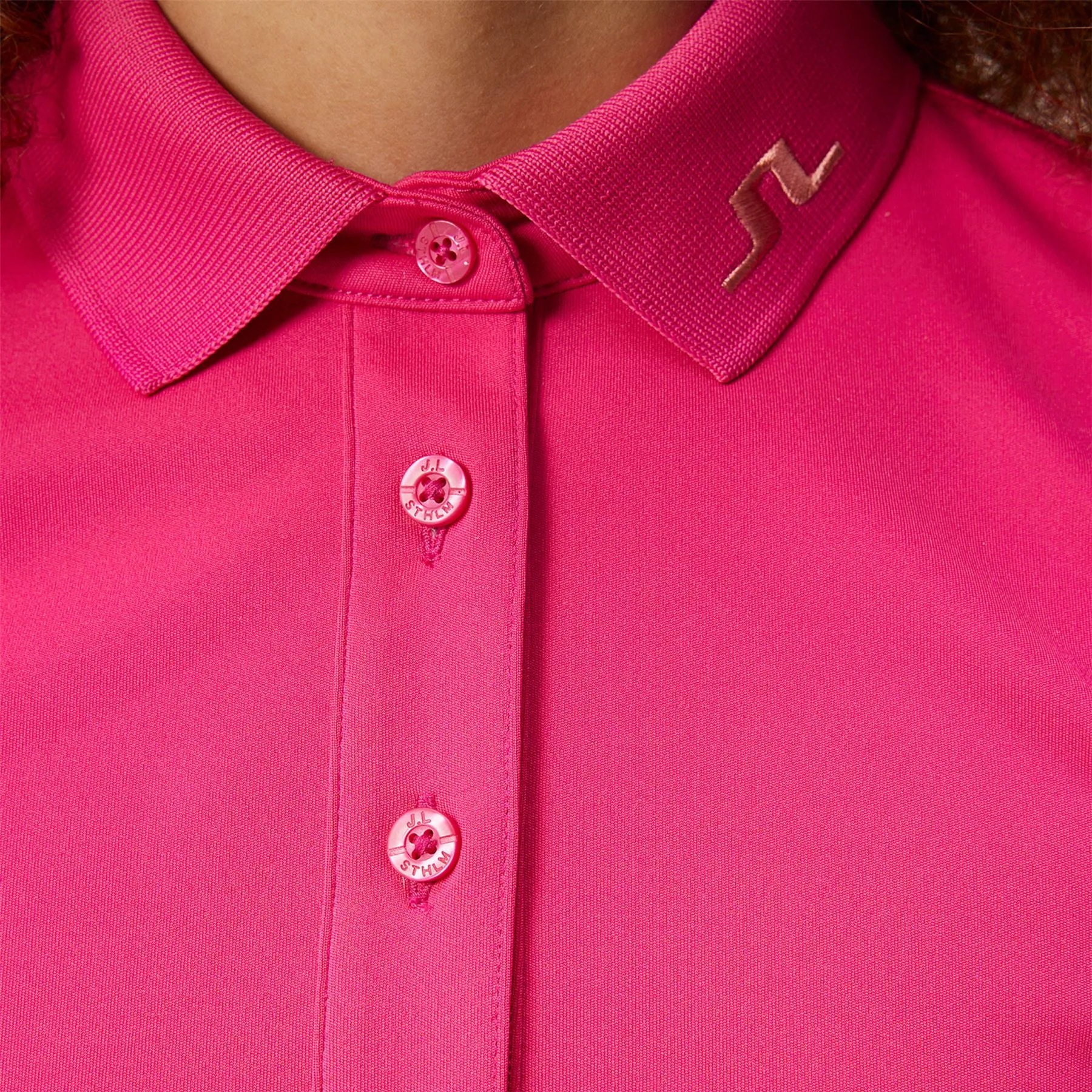 Womens Tour Tech TX Jersey Polo Fuchsia Purple - SS24